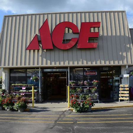 Ace hardware store  Delafield on a clear day.