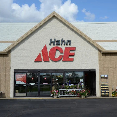 Hahn Ace hardware store Mukwonago with a clear sky background