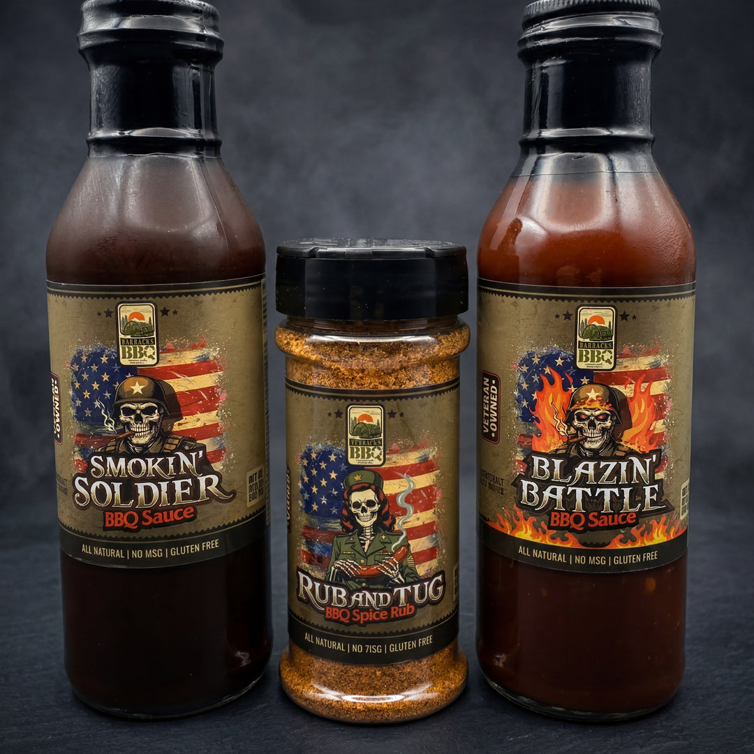 Barracks BBQ Special Forces bundle with BBQ sauces and seasoning
