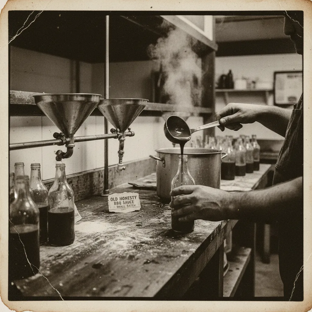 What We Stand For Smoked BBQ ribs on a grill being prepared with military precision and bold Barracks BBQ sauce.